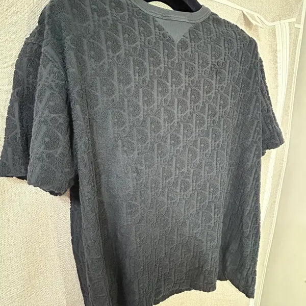 [BUNJANG] Dior Oblique Terry Half-Sleeve T-Shirt / 백화점 구매) 디올 오블리크 테리 반팔