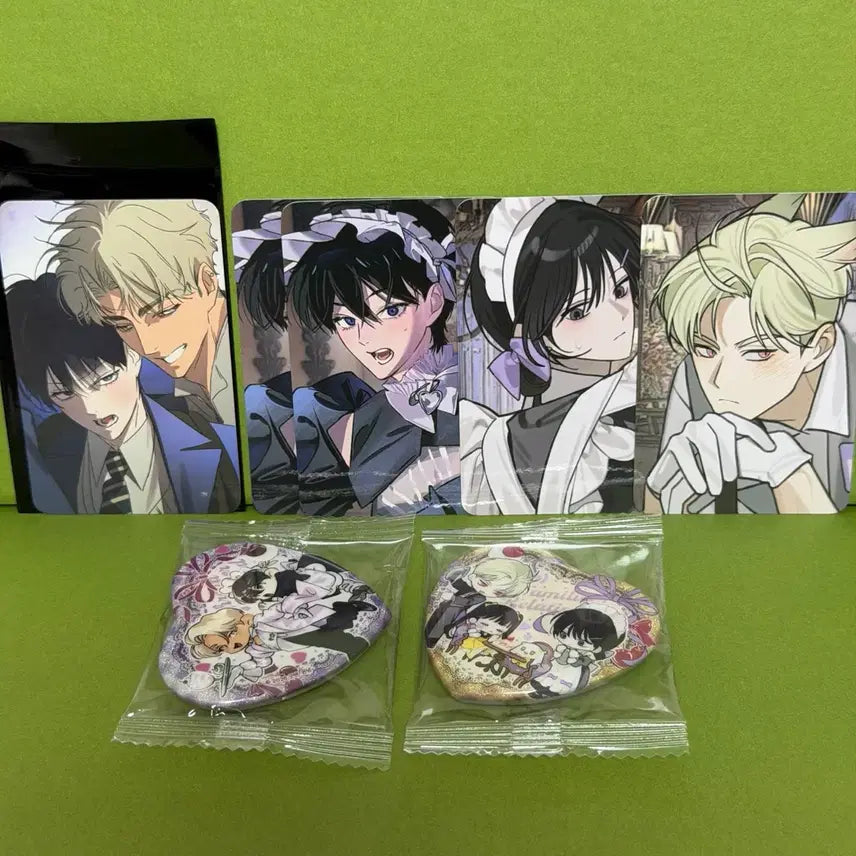 [BUNJANG] Le Salon de Bon Shin Gyeol Special Edition Photocard A Collection Heart Can Badge Bundle Set / 살롱드르봉 신결 특전 포카 A 컬포 하트 캔뱃지 가계 컬포 하트 캔뱃지