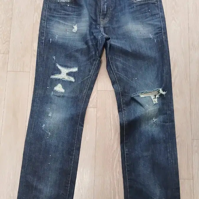 [BUNJANG] Plac Slim Fit Jeans (Mid-Blue, Size 34) / 플랙 Plac 중청 슬림핏 34 약스판