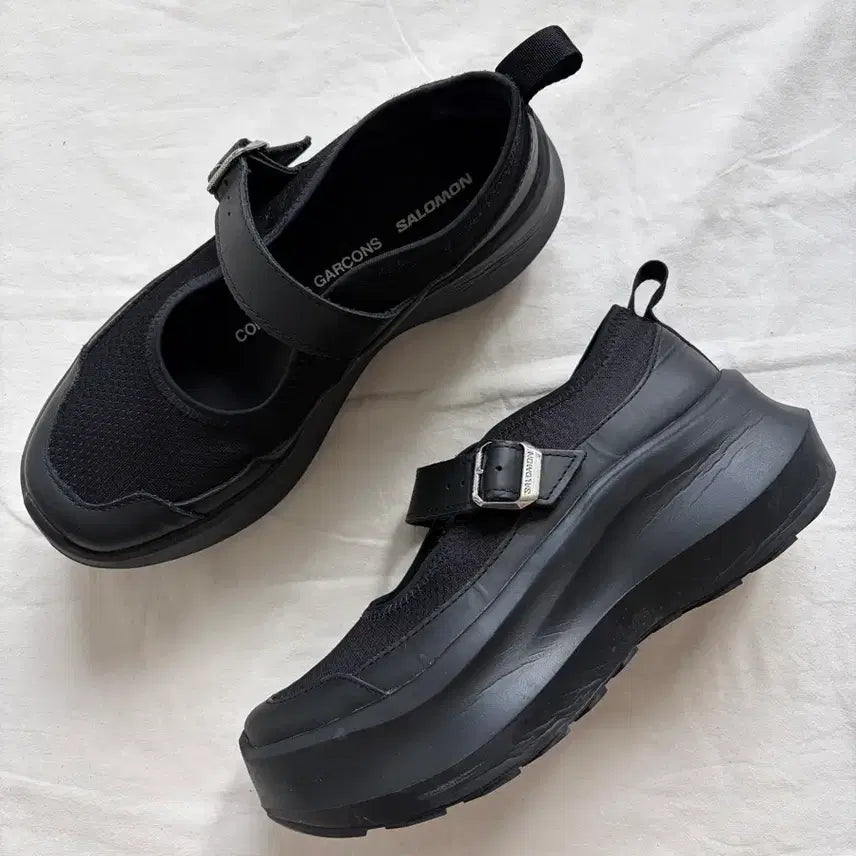 [BUNJANG] Salomon x Comme des Garçons RX Mary Jane Platform Shoes Black / 살로몬 x 꼼데가르송 RX 메리제인 플랫폼 블랙  CDG x SALOMO