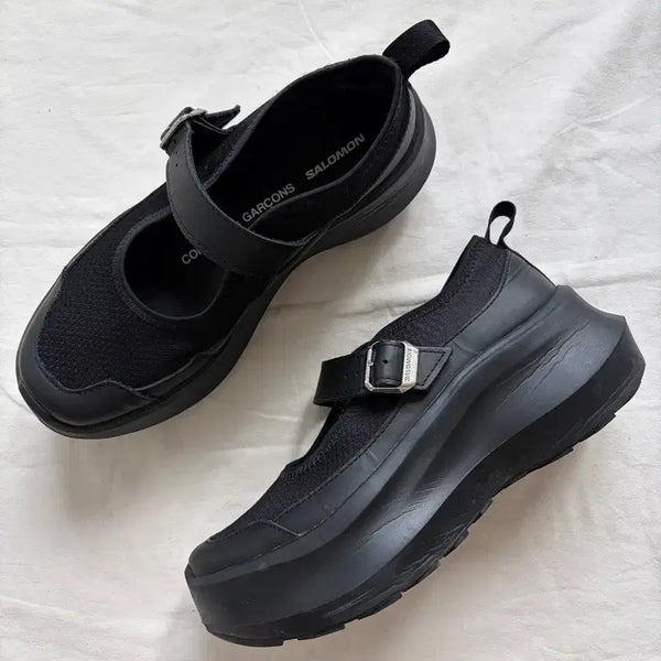 [BUNJANG] Salomon x Comme des Garçons RX Mary Jane Platform Shoes Black / 살로몬 x 꼼데가르송 RX 메리제인 플랫폼 블랙  CDG x SALOMO