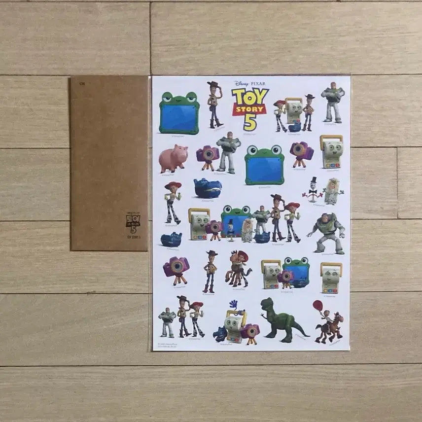 [BUNJANG] Toy Story 5 Woody Character Poster with Movie Seal Sticker / [토이스토리5] TTT/스티커/무비씰/우디/돌비 포스터