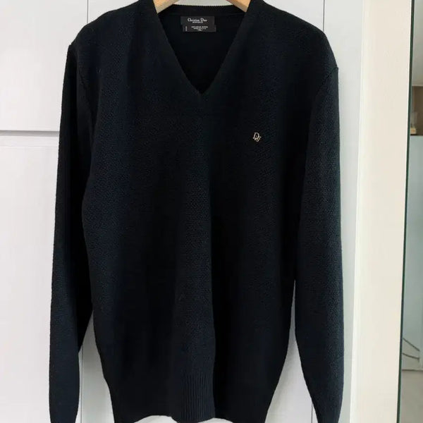 [BUNJANG] Christian Dior Authentic Vintage Black Knit Sweater / 정품 미국 빈티지 디올 블랙 니트