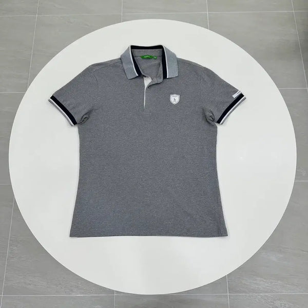 [BUNJANG] Hazzys Golf Grey Short Sleeve Polo Shirt M (95) / 헤지스 골프 반팔 카라티 그레이 M 95