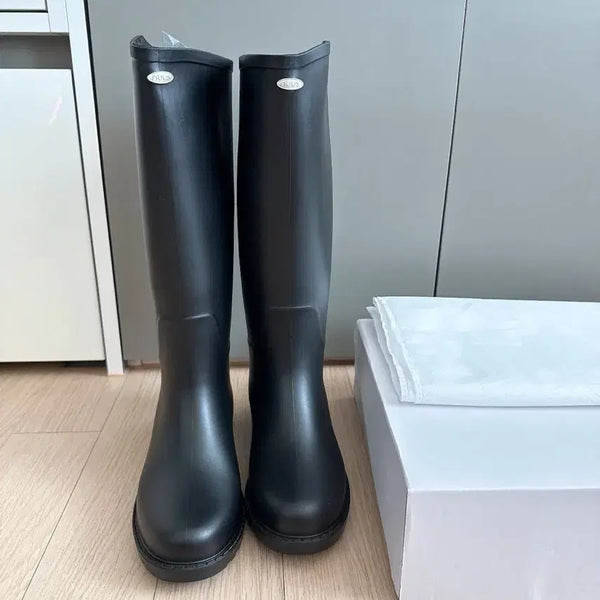 [BUNJANG] NUUS Long Rain Boots (Black) / [NUUS] 누스 롱레인부츠 (블랙)245cm