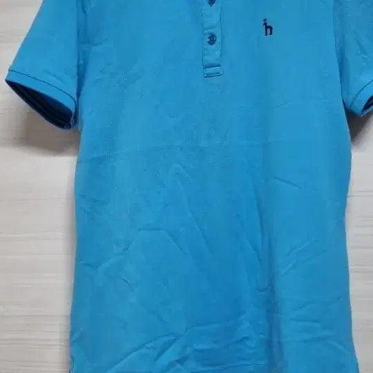 [BUNJANG] Hazzys Golf Blue Short Sleeve Polo Shirt Size 66 / 헤지스 골프 카라티 블루 66