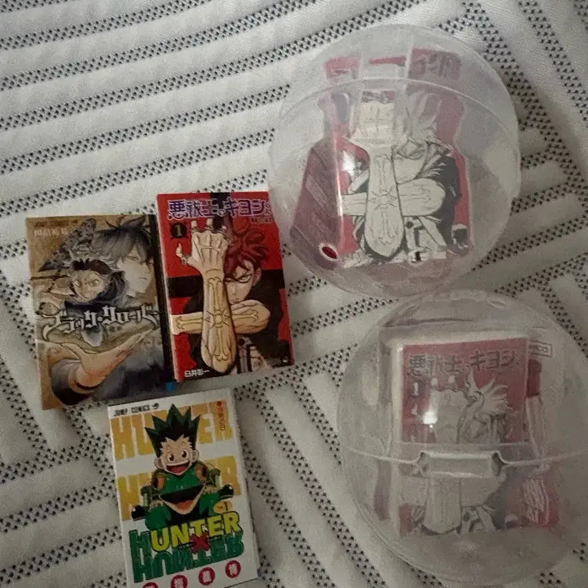 [BUNJANG] Shonen Jump Hunter x Hunter & Black Clover Gachapon Figures / 주간 소년 점프 점프 코믹스 헌터헌터 블랙클로버 키요시 판매  만화책가챠  콩가샤