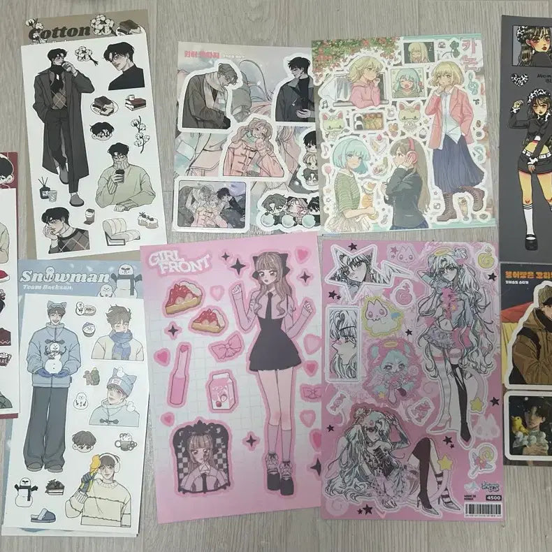 [BUNJANG] Various Artist Illustrated Sticker Set / 백산,콩젤리.맹수상점 등 일러스트 스티커