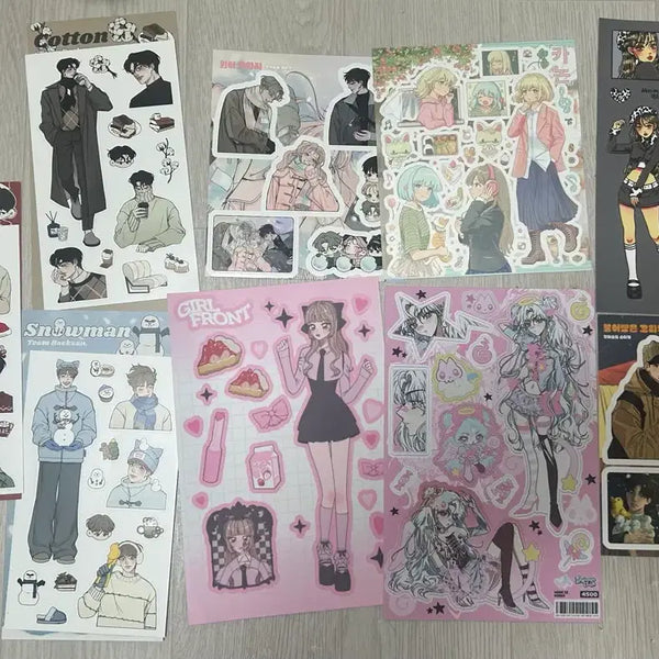 [BUNJANG] Various Artist Illustrated Sticker Set / 백산,콩젤리.맹수상점 등 일러스트 스티커