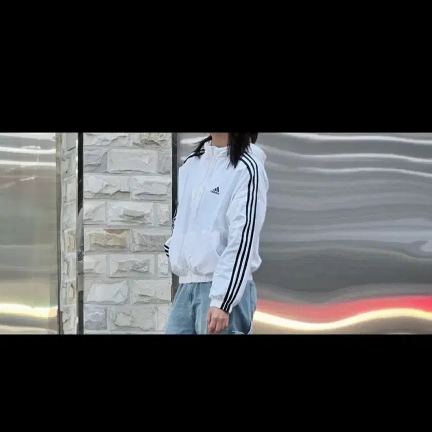 [BUNJANG] Adidas Track Top White / 아디다스 트랙탑 화이트