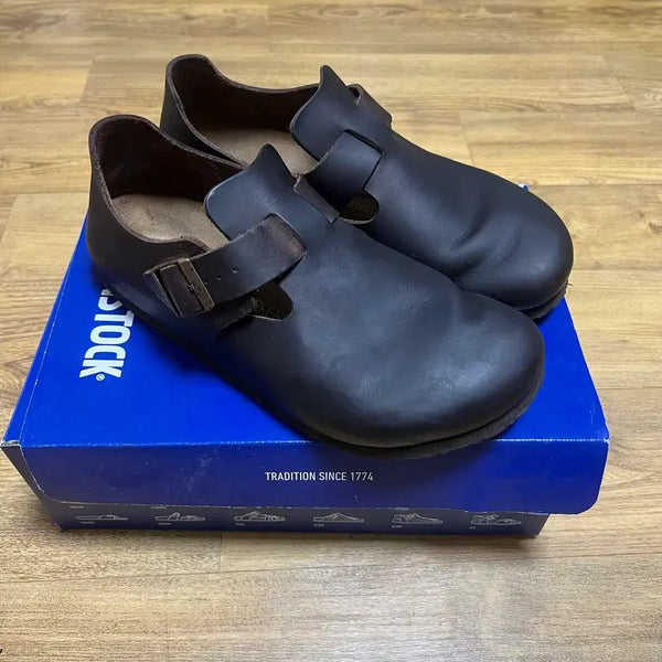[BUNJANG] Birkenstock Zurich Black Leather Sandals Size 260 / 버켄스탁 취리히 블랙 레더 260