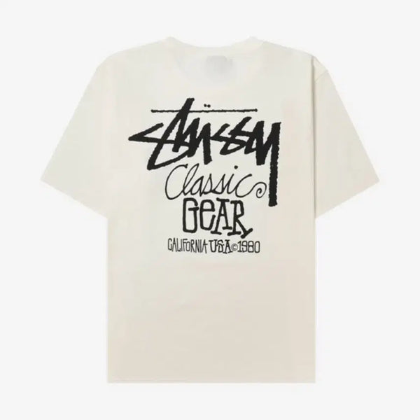 [BUNJANG] Stussy Pigment Dyed Classic Gear T-shirt Natural / 스투시 피그먼트 다이드 클래식 기어 티셔츠 내츄럴