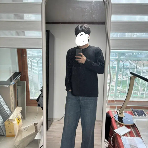 [BUNJANG] Vague Poten Wide Denim Pants Indigo / vague 베이그 poten 와이드 데님 팬츠