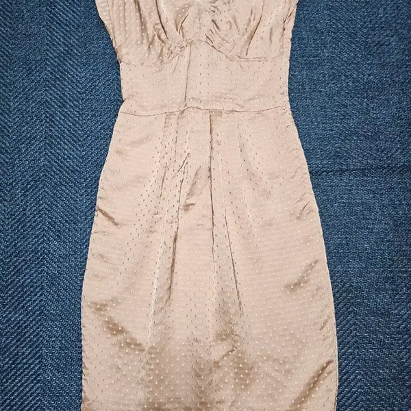 [BUNJANG] Moschino Embossed Dot Dress Beige / 모스키노 엠보싱 도트 원피스 베이지