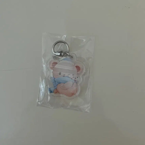 [BUNJANG] TXT Beomgyu Bear Cafe Keychain / TXT 투바투 범규 생카 곰 키링