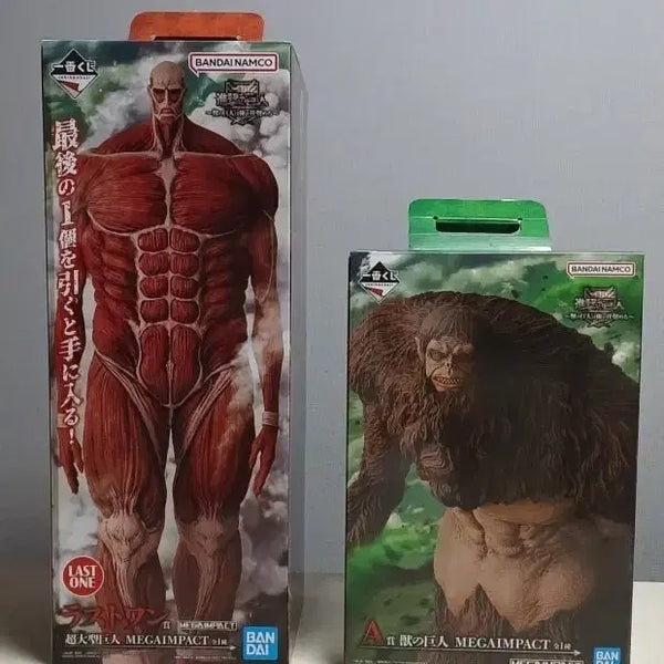 [BUNJANG] Attack on Titan Colossal Titan & Beast Titan Bundle Set Figure / 진격의 거인 초대형거인+짐승거인 일괄판매