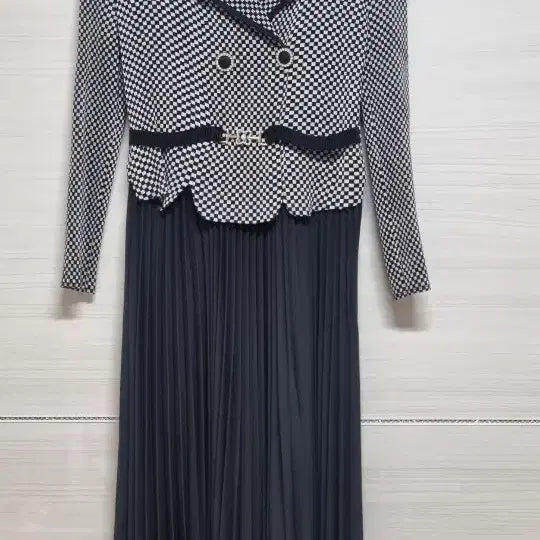 [BUNJANG] Check Pattern Jacket Dress / 보세 체크무늬 자켓 원피스