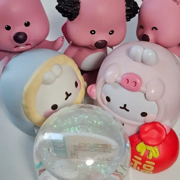 [BUNJANG] Luffy, Mollang, Sumikko Gurashi Figure Bundle Set / 루피 몰랑이 수미코 피규어 일괄 판매