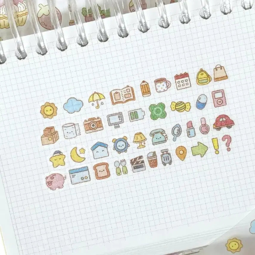 [BUNJANG] Moya Factory Bbojjjak Daily Kiss Cut Sticker Roll / 모야팩토리 뽀짝데일리 키스컷