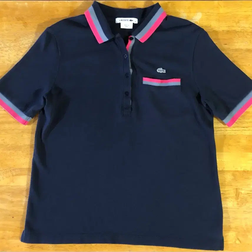 [BUNJANG] Lacoste Navy Collar T-shirt / 라코스테 카라티 네이비
