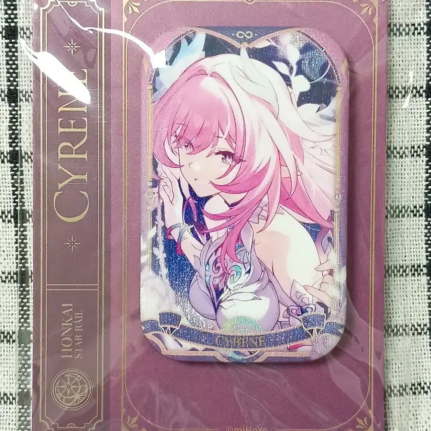[BUNJANG] Honkai Star Rail Kirine Prism Badge Square Glitter Badge / 붕괴 스타레일 기억의 프리즘 키레네 미호요 공식정품 사각 글리터 배지
