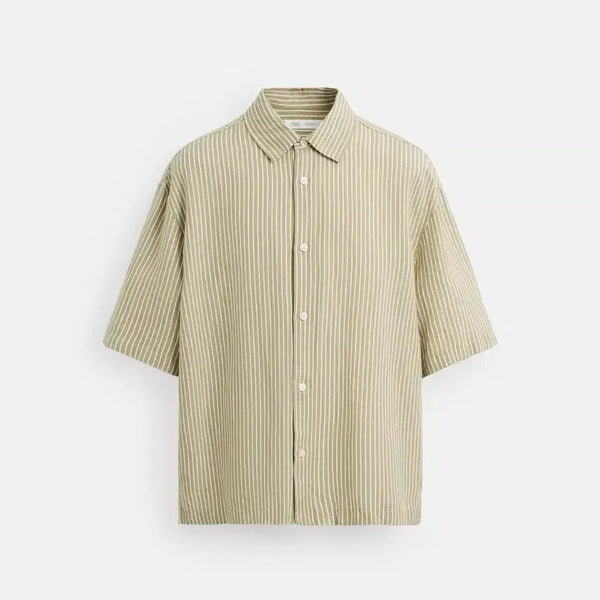 [BUNJANG] Zara Linen Stripe Setup Set XL / zara 자라 린넨 스트라이프 셋업 XL