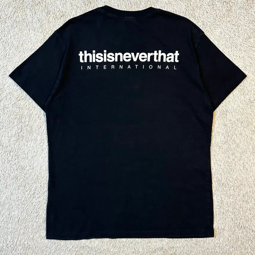[BUNJANG] thisisneverthat Back Logo Short Sleeve T-shirt Black M / [M] 디스이즈네버댓 백로고 반팔 티셔츠 블랙
