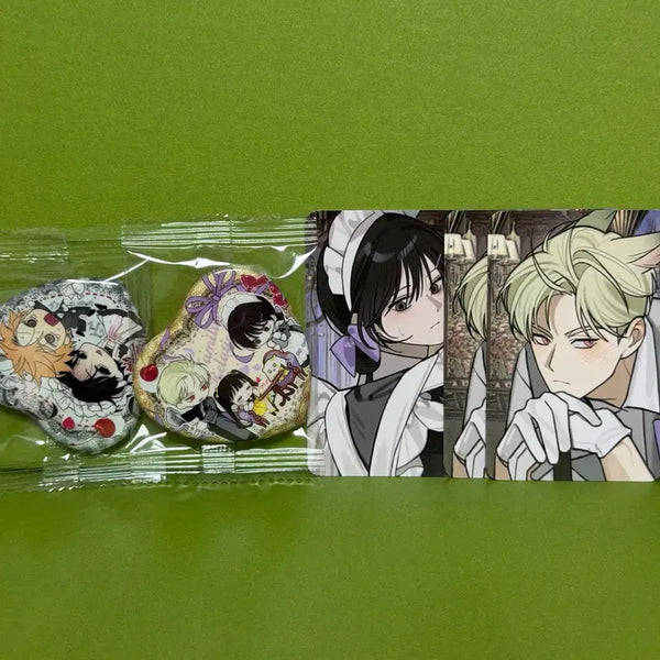 [BUNJANG] Salon de Bon Full Book Heart Can Badge Set / 살롱드르봉 풀북 하트 캔뱃지 가족간계증명서 하트 캔뱃지 컬포 3장