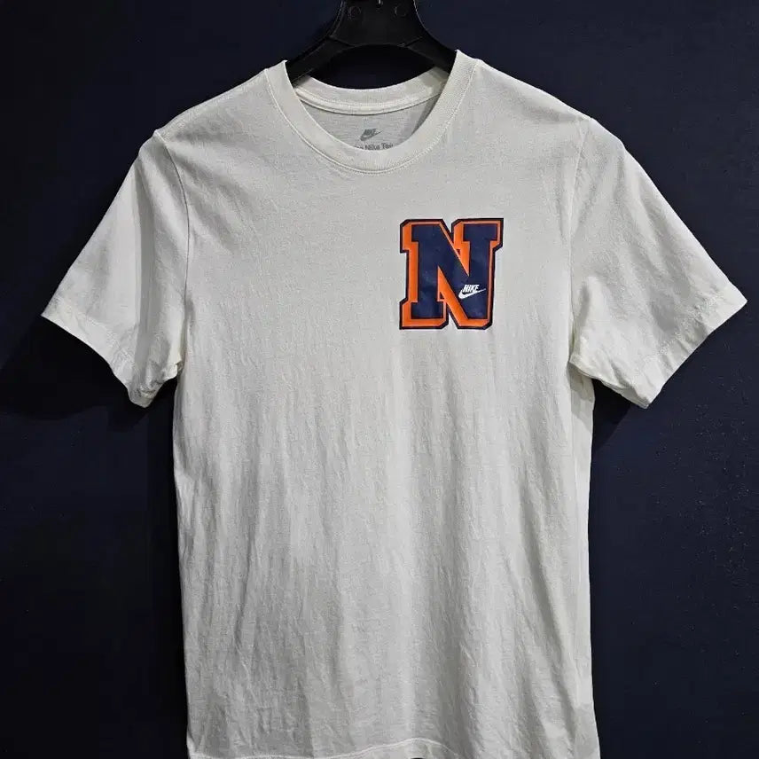 [BUNJANG] Nike Ivory Slim Fit Men's T-Shirt Size 100 / 나이키 프린팅 아이보리 남성 슬림핏 100 반팔티