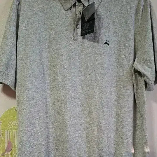 [BUNJANG] Brooks Brothers Knit Short Sleeve Polo Shirt Grey / 브룩스브라더스 니트반팔 카라티 그레이