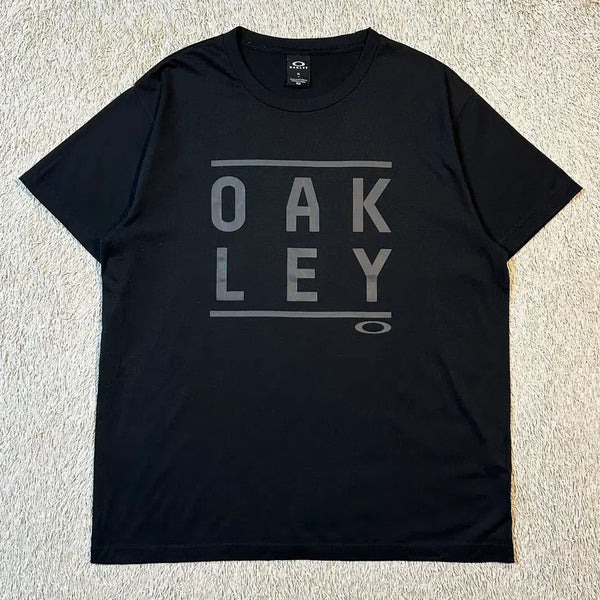 [BUNJANG] Oakley Spell Logo Performance T-Shirt Black XL / [XL] 오클리 OAKLEY 스펠로고 기능성 반팔 티셔츠 블랙