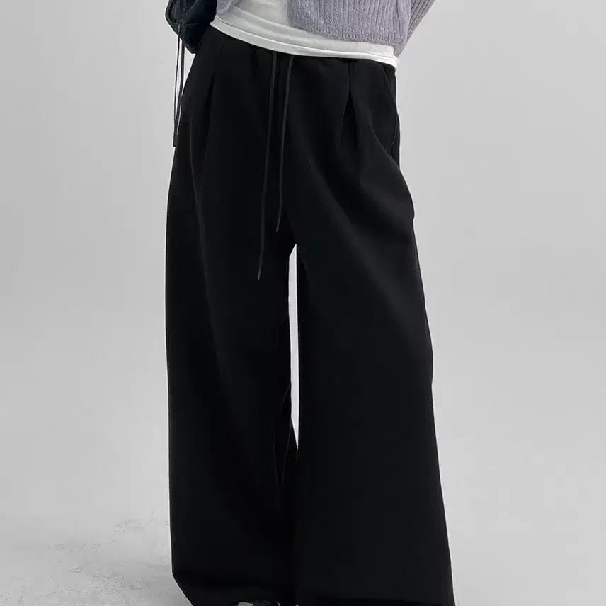[BUNJANG] Blackup Dickden Oversized Banding Pants (Black) / [블랙업] 디키든 오버핏 밴딩팬츠 (블랙)