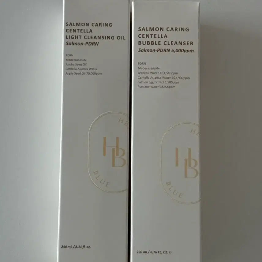 [BUNJANG] HEVBLUE Salmon Cleansing Oil + Salmon Bubble Cleanser Bundle Set / 헤브블루 연어클렌징오일+연어버블클렌저 새제품 일괄판매