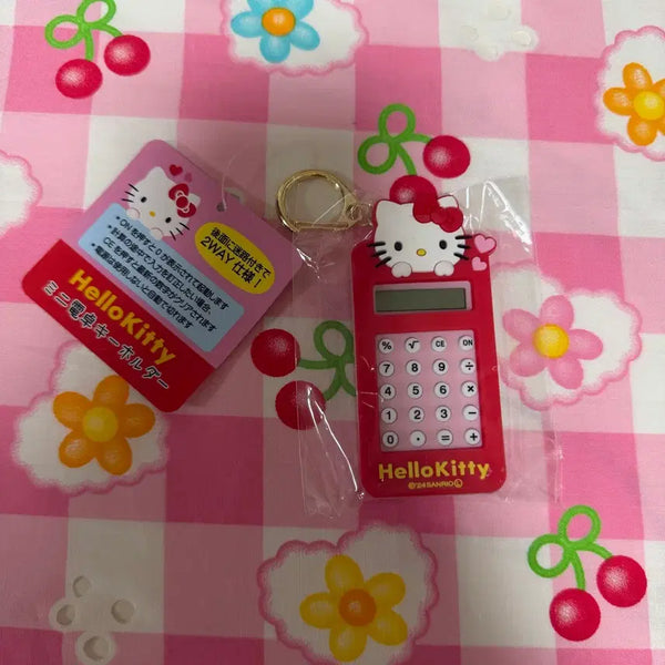 [BUNJANG] Hello Kitty Mini Calculator Keychain / 키티 미니 계산기 키링