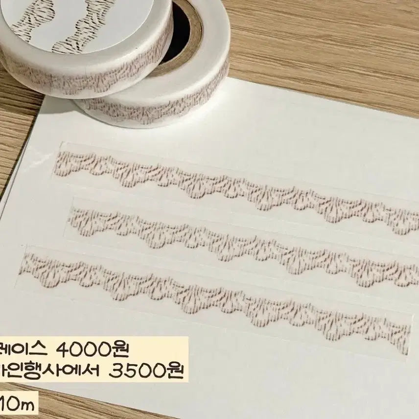 [BUNJANG] Bebe Vintage Lace Washi Tape / 베베 빈티지레이스 마테