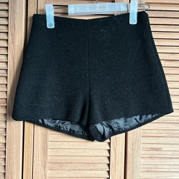 [BUNJANG] Miel Black Tweed Short Pants Size 1 / 미엘 miel 블랙 트위드 숏팬츠 1사이즈