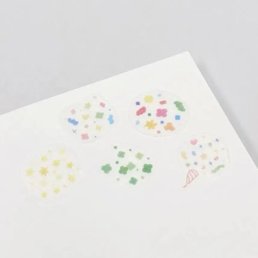 [BUNJANG] Phibataim Drawing Confetti Kiss Cut Washi Tape / 피바타임 드로잉컨페티 키스컷