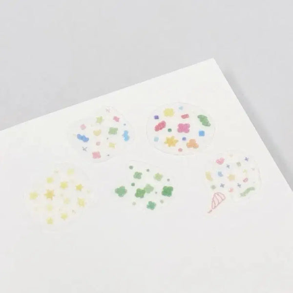 [BUNJANG] Phibataim Drawing Confetti Kiss Cut Washi Tape / 피바타임 드로잉컨페티 키스컷