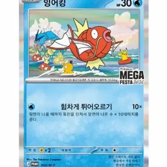[BUNJANG] Magikarp Pokemon Card (Sealed) / 포켓몬 카드 잉어킹 고무줄 이슈 후에 들어온거 미개봉