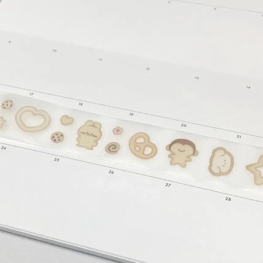 [BUNJANG] Phibataim Crispy Cookie Kiss Cut Washi Tape / 피바타임 바삭쿠키 키스컷