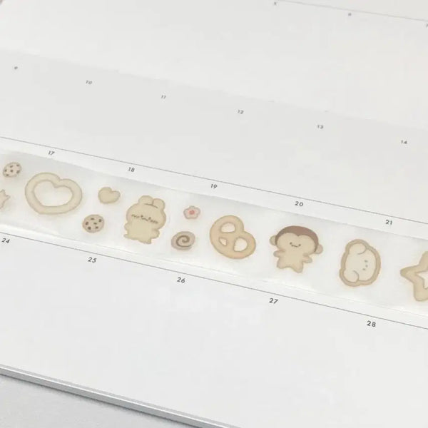 [BUNJANG] Phibataim Crispy Cookie Kiss Cut Washi Tape / 피바타임 바삭쿠키 키스컷