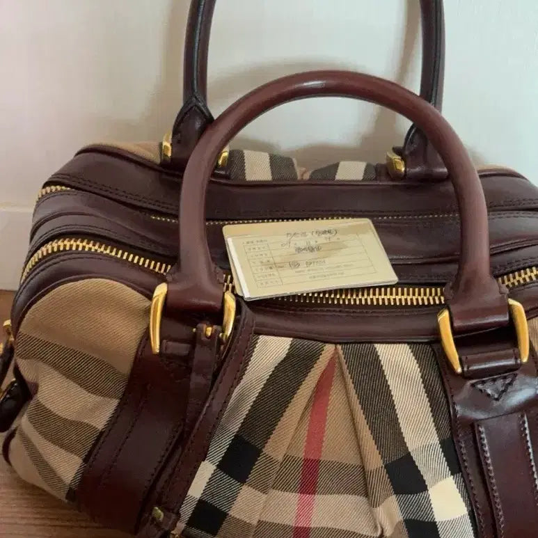 [BUNJANG] Burberry Check Dome Bag / 백화점) 버버리 체크 돔백