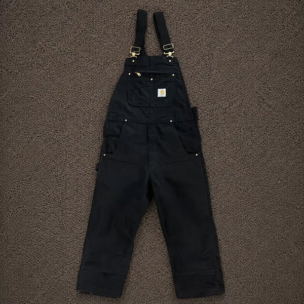 [BUNJANG] Carhartt Double Knee Overalls Black / 칼하트 더블니 오버롤 블랙 (30)