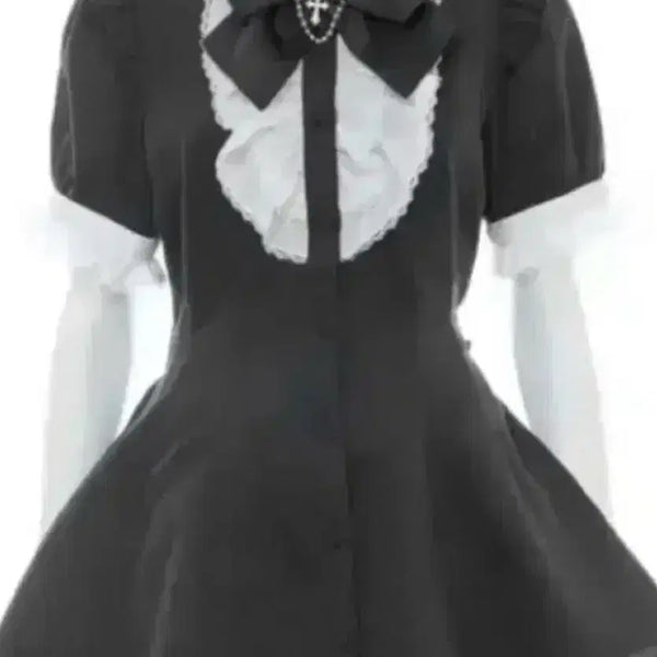 [BUNJANG] Secret Honey Cross Ruffle Setup Short Sleeve / 시허니 시크릿허니 십자가러플셋업 반팔