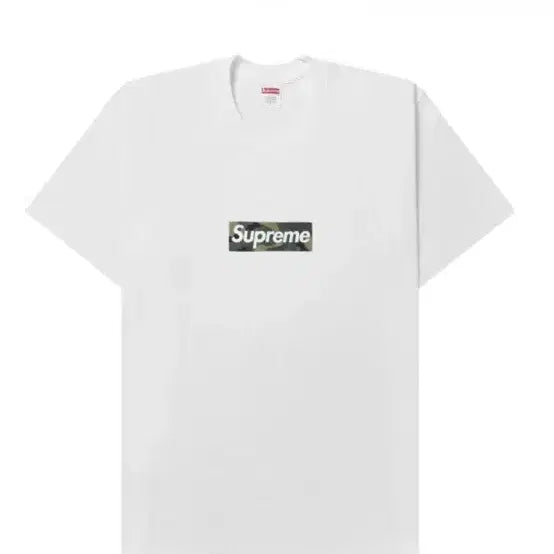 [BUNJANG] Supreme Camo Box Logo T-Shirt White Size S / 급처) 슈프림 카모박스로고 반팔티 화이트 s사이즈