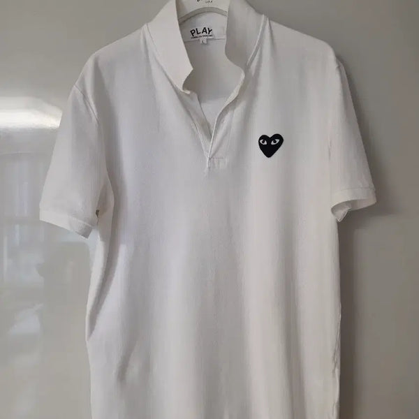 [BUNJANG] Comme des Garçons Play Black Heart Logo T-Shirt / 꼼데가르송 정품  L 화이트 블랙하트 국내100~105