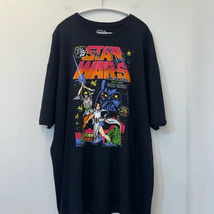 [BUNJANG] Star Wars Black T-Shirt Deadstock / 스타워즈 블랙 반팔티 데드스탁