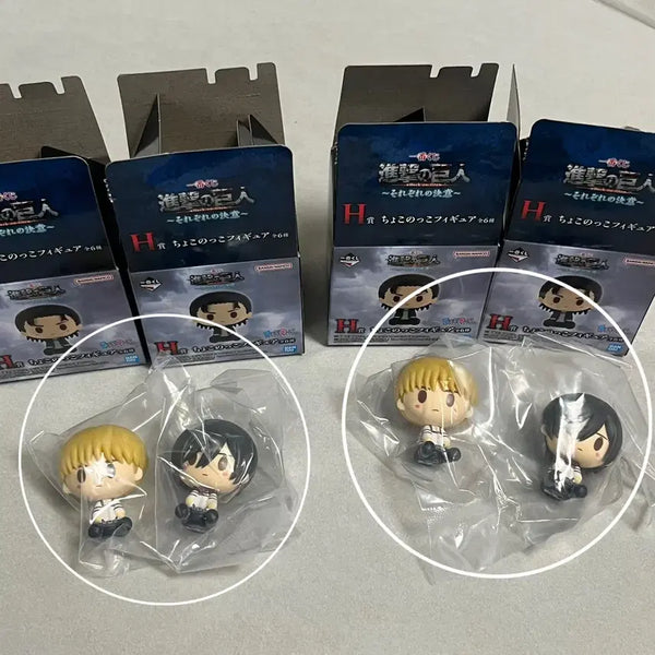 [BUNJANG] Attack on Titan Individual Resolution H-Prize Choco-Noko Mikasa & Armin Bundle Set / 진격의거인 각자의 결의 H상 초코노코 미카사 아르민 일괄