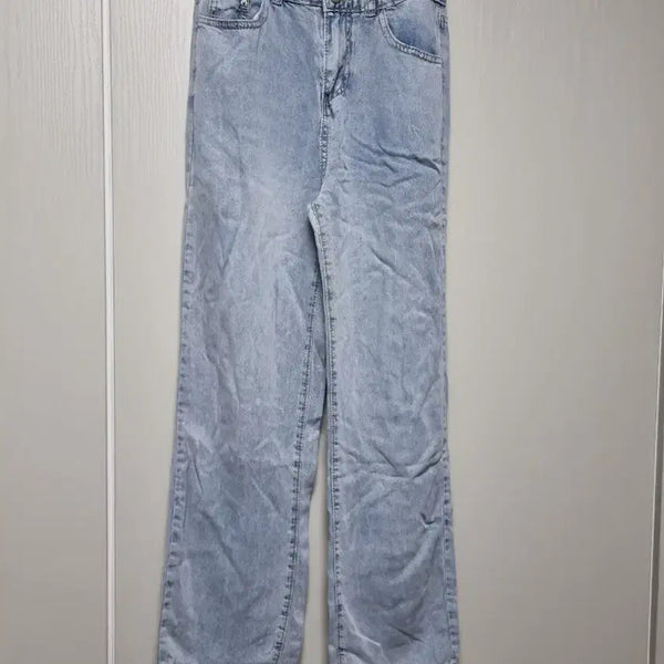 [BUNJANG] Light Wash Wide Denim Pants / 연청 와이드 데님 팬츠