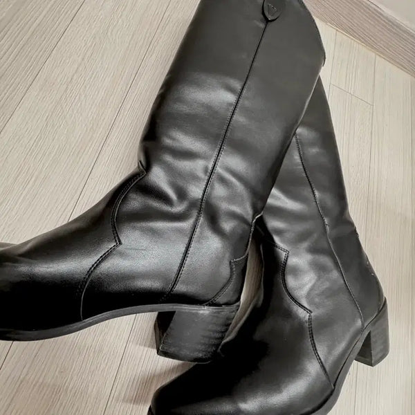 [BUNJANG] Black Western Boots / 웨스턴 부츠 블랙